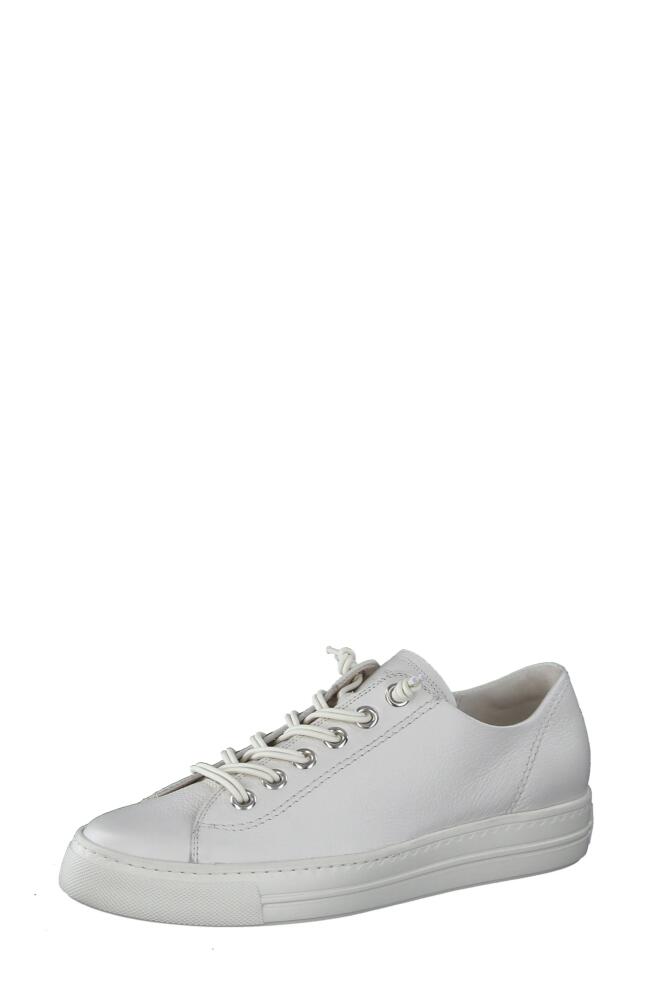 Paul Green Hadley Platform Sneaker in Ivory Leather Cover