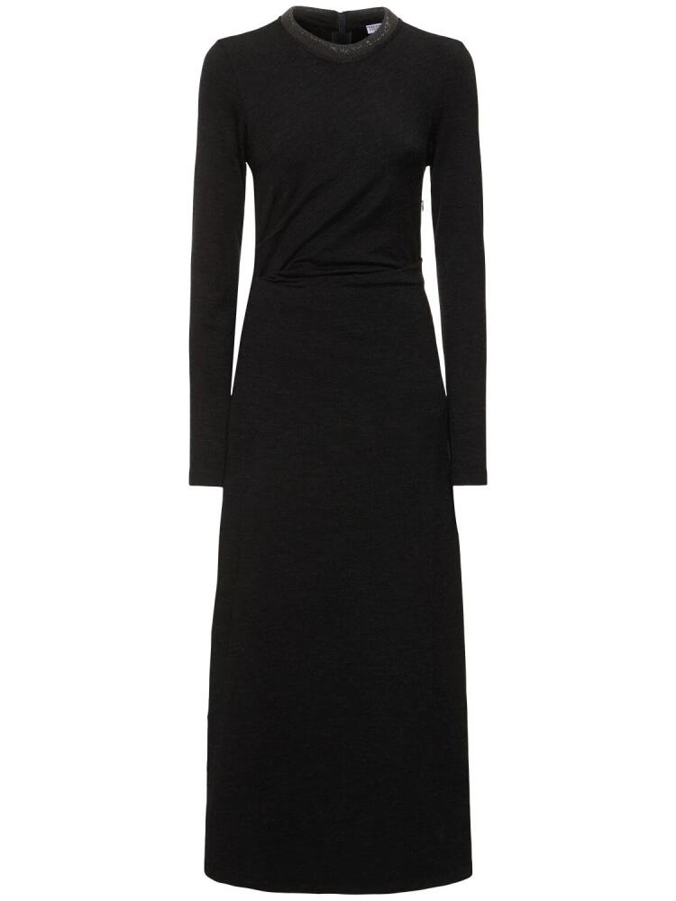 BRUNELLO CUCINELLI Wool Blend Midi Dress Cover