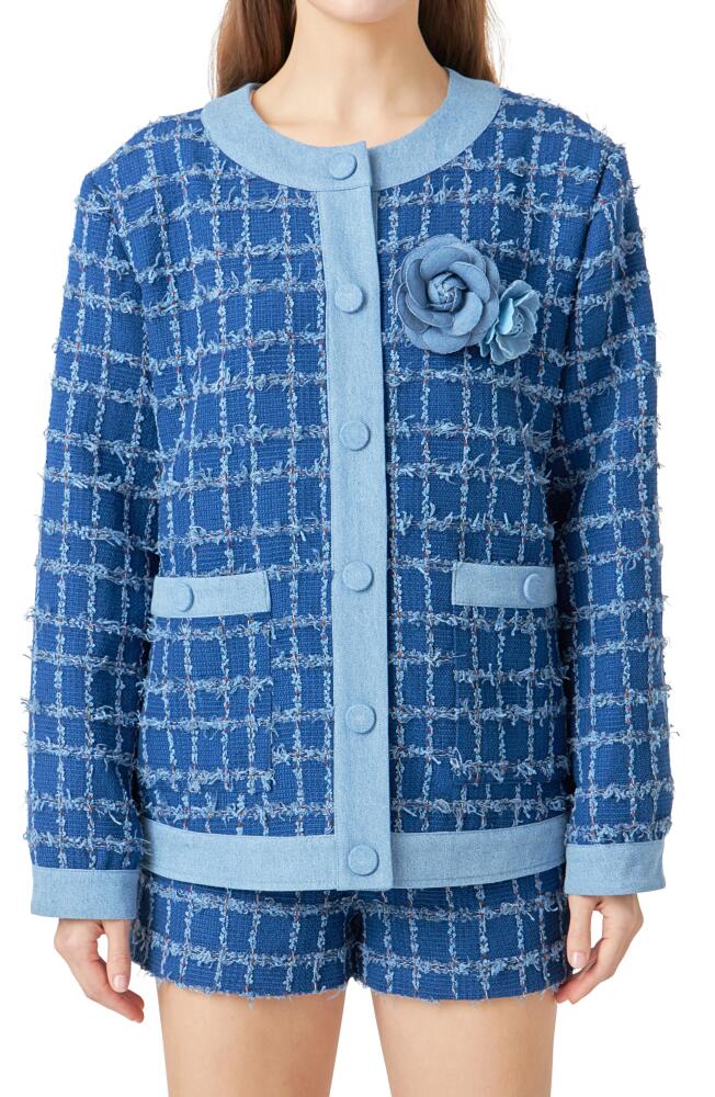 Endless Rose Denim Tweed Jacket Cover