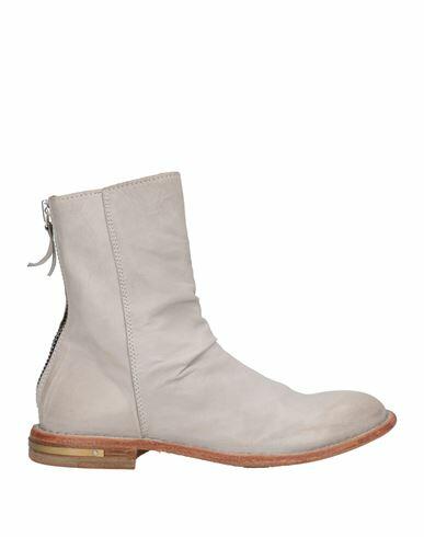 Moma Woman Ankle boots Light grey Soft Leather Cover