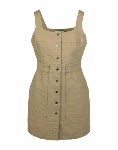 Ambush Workwear Sleeveless Dress Woman Mini dress Beige Cotton, Linen Cover