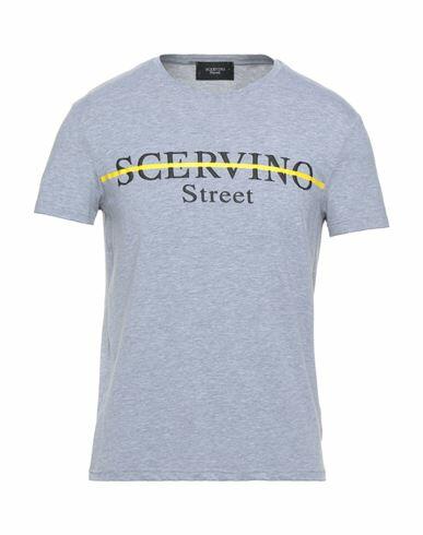 Ermanno Scervino Man T-shirt Grey Cotton, Elastane Cover