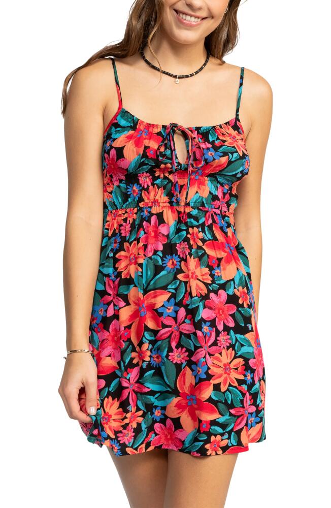 Roxy La Vida Mini Sundress in Anthracite Floral Fiesta Cover