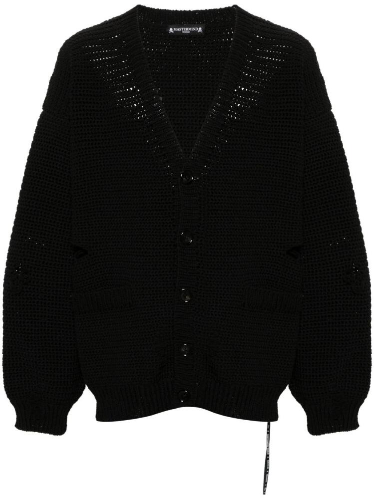 Mastermind Japan Skull chunky-knit cardigan - Black Cover