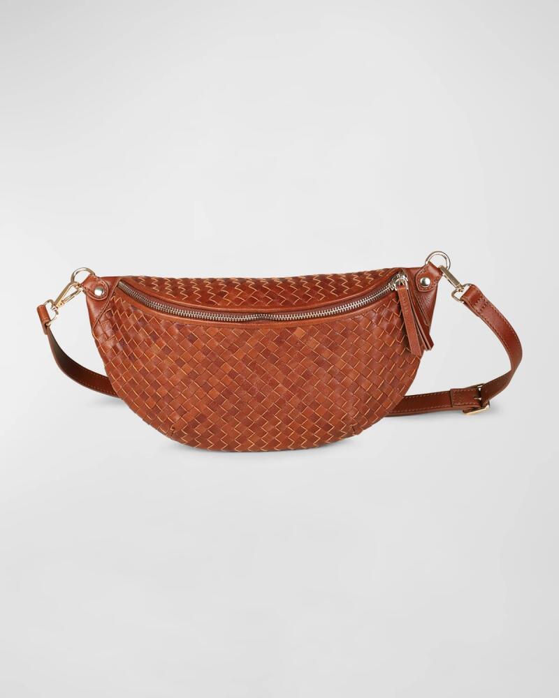 Rafe Alex Woven Leather Sling Shoulder Bag Cover