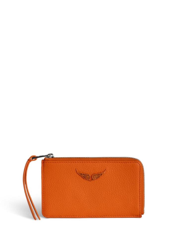 Zadig&Voltaire Wings-plaque cardholder - Orange Cover