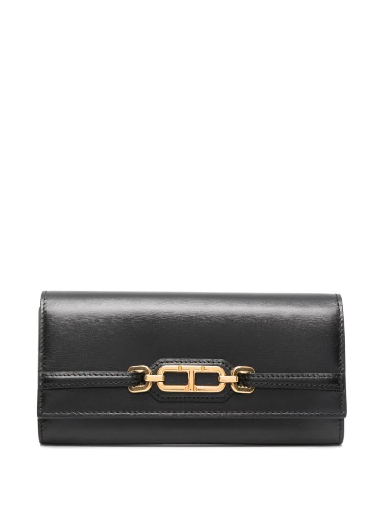 TOM FORD Whitney Continental wallet - Black Cover