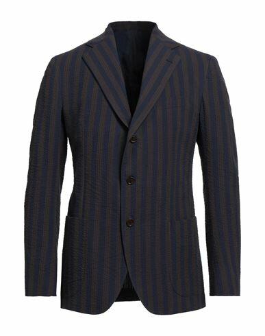 De Petrillo Man Blazer Midnight blue Cotton Cover