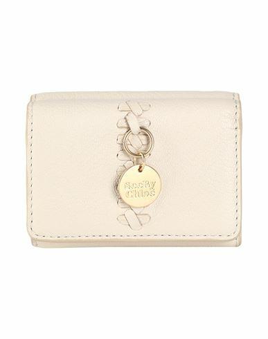 See By Chloé Woman Wallet Beige Goat skin Cover