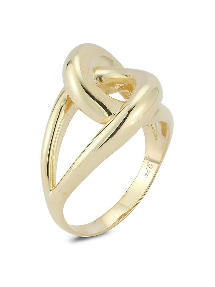 SPHERA MILANO Women's 14K Goldplated Sterling Silver Love KnotRing Cover