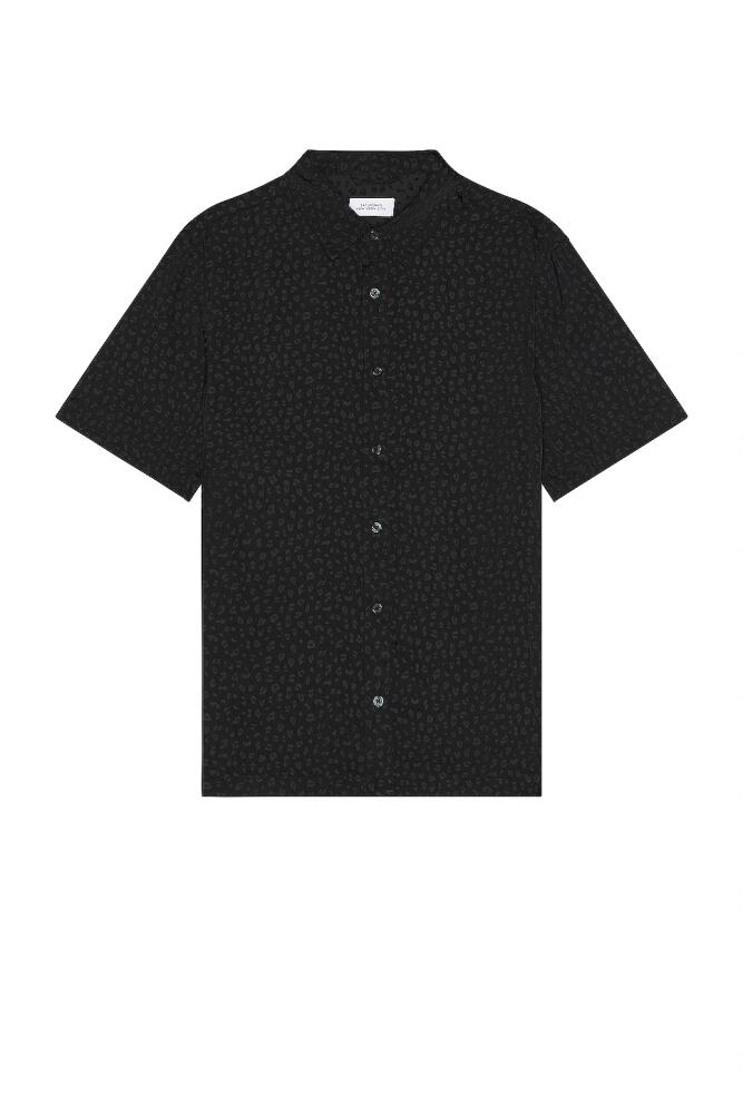 SATURDAYS NYC Bruce Leopard Shirt in Black Cover