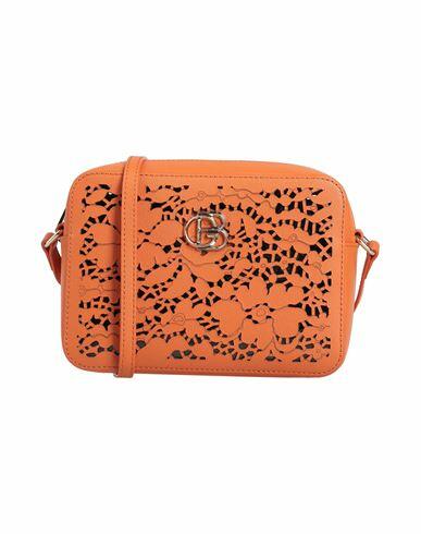 Baldinini Woman Cross-body bag Orange Bovine leather, PVC - Polyvinyl chloride Cover