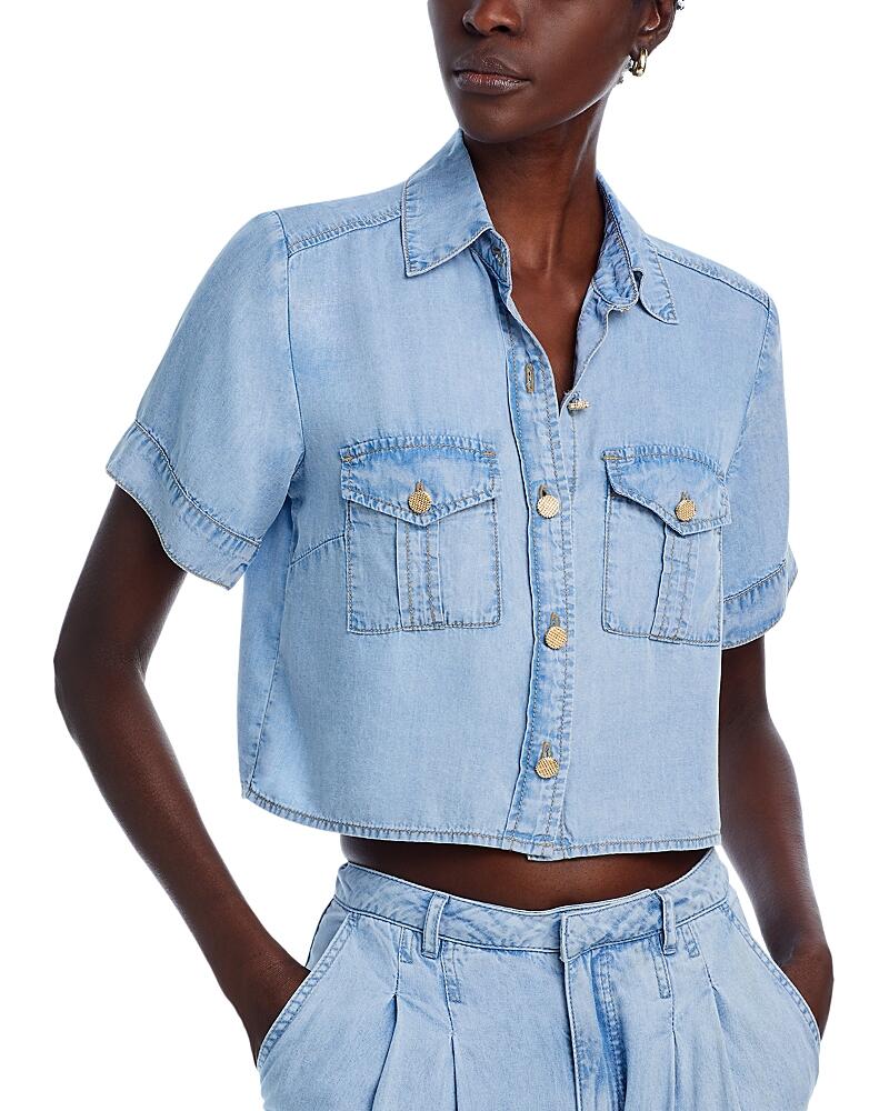 Generation Love Alida Cropped Denim Shirt Cover