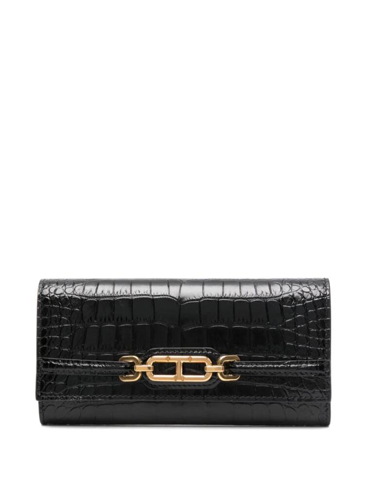 TOM FORD Whitney Continental wallet - Black Cover