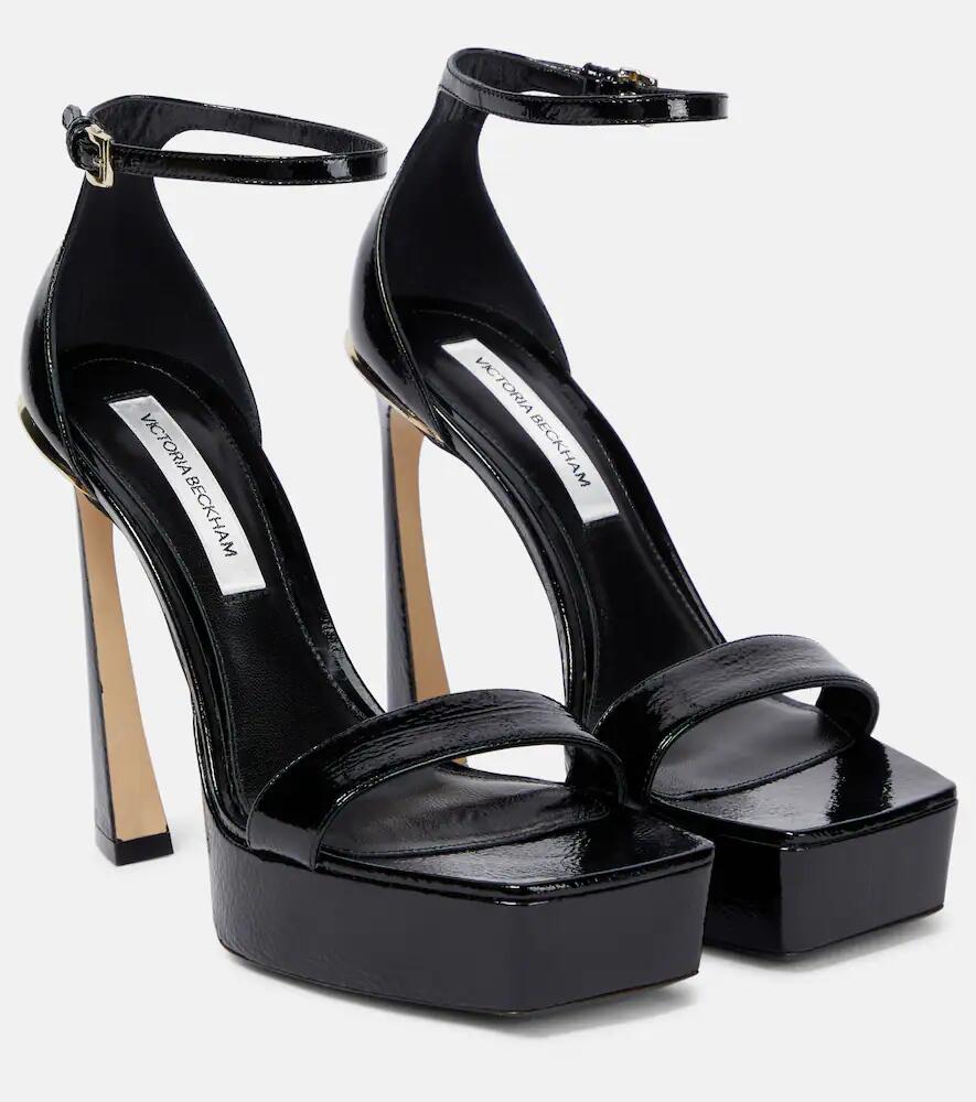 Victoria Beckham Patent leather platform sandals Cover