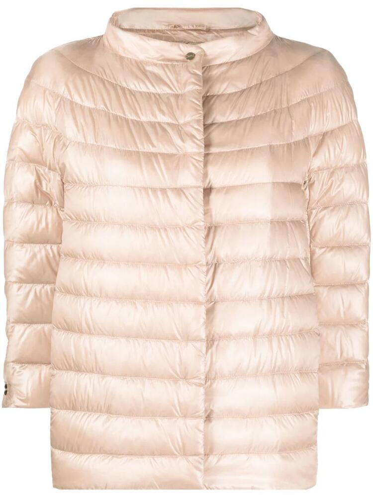 Herno mock-neck quilted puffer jacket - Pink Cover