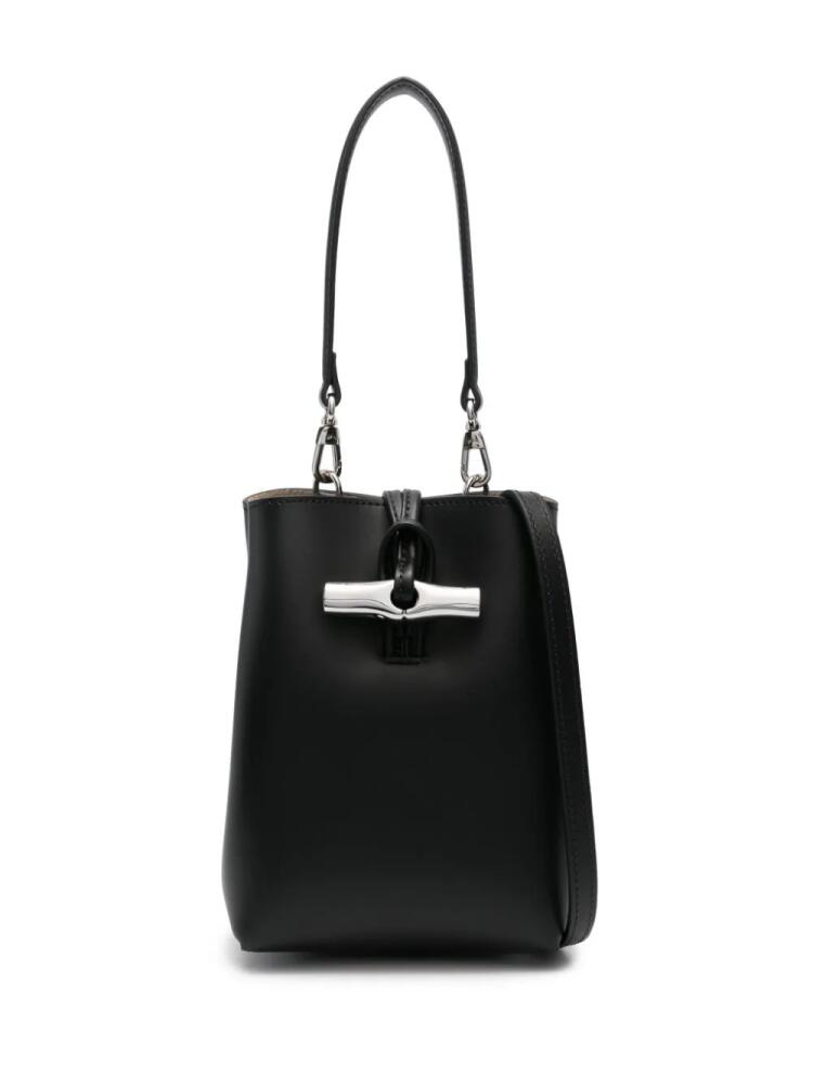 Longchamp mini Le Roseau bucket bag - Black Cover