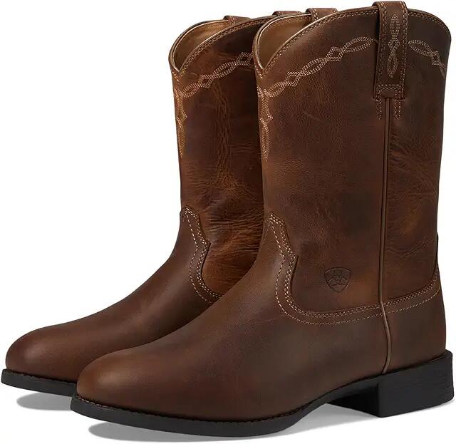 Ariat Heritage Roper (Distressed Brown) Cowboy Boots Cover