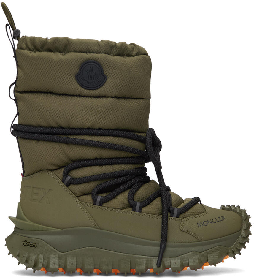 Moncler Khaki Trailgrip Après Boots Cover