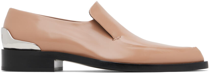 Jil Sander Beige Pointed Toe Loafers Cover