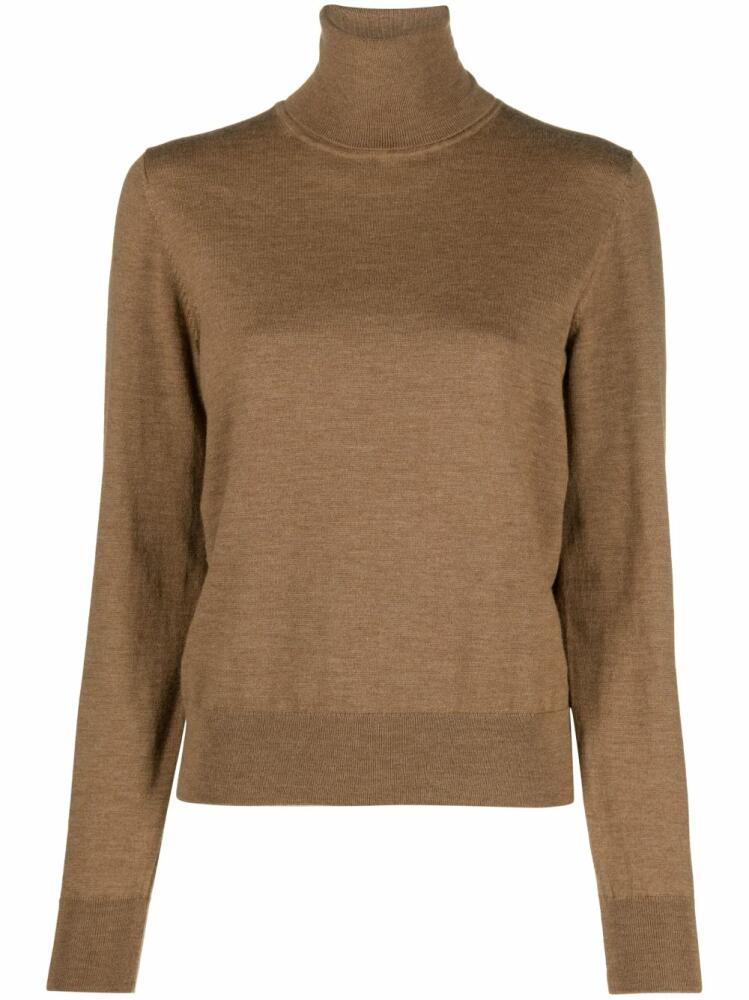 P.A.R.O.S.H. rollneck wool-blend jumper - Brown Cover