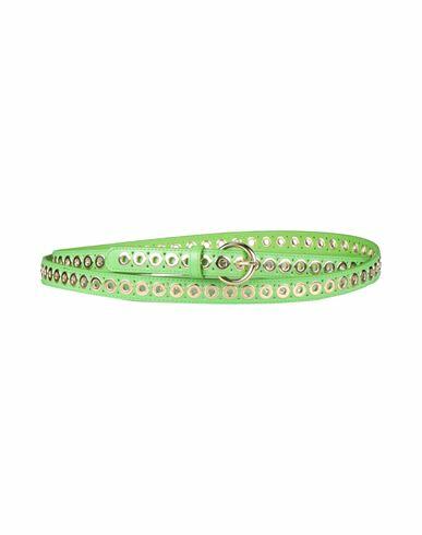 Sandro Woman Belt Green Leather Cover