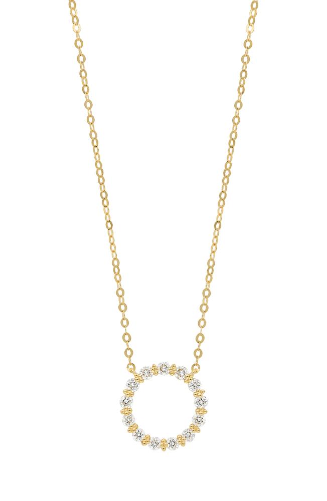 Bony Levy Mykonos Diamond Circle Pendant Necklace in 18K Yellow Gold Cover