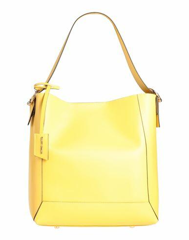 Gianni Notaro Woman Handbag Yellow Soft Leather Cover