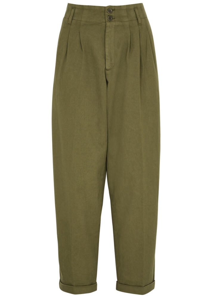 Ymc Keaton Stretch-cotton Trousers - Khaki Cover