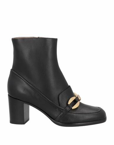 Alberta Ferretti Woman Ankle boots Black Soft Leather Cover