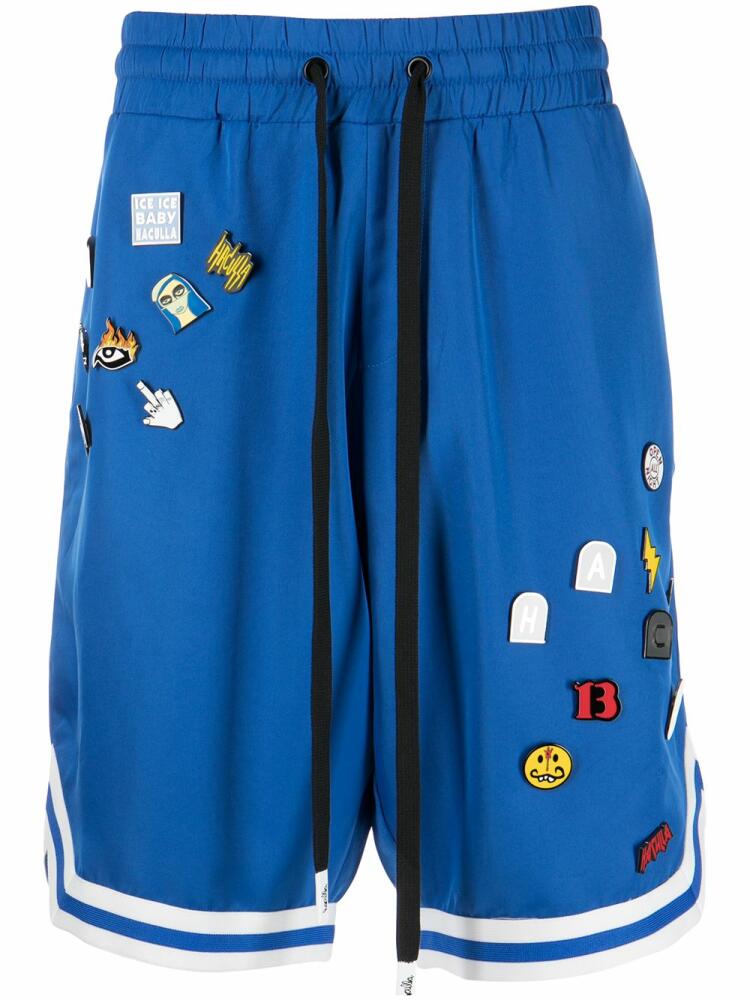 Haculla mixed-pins basketball track shorts - Blue Cover