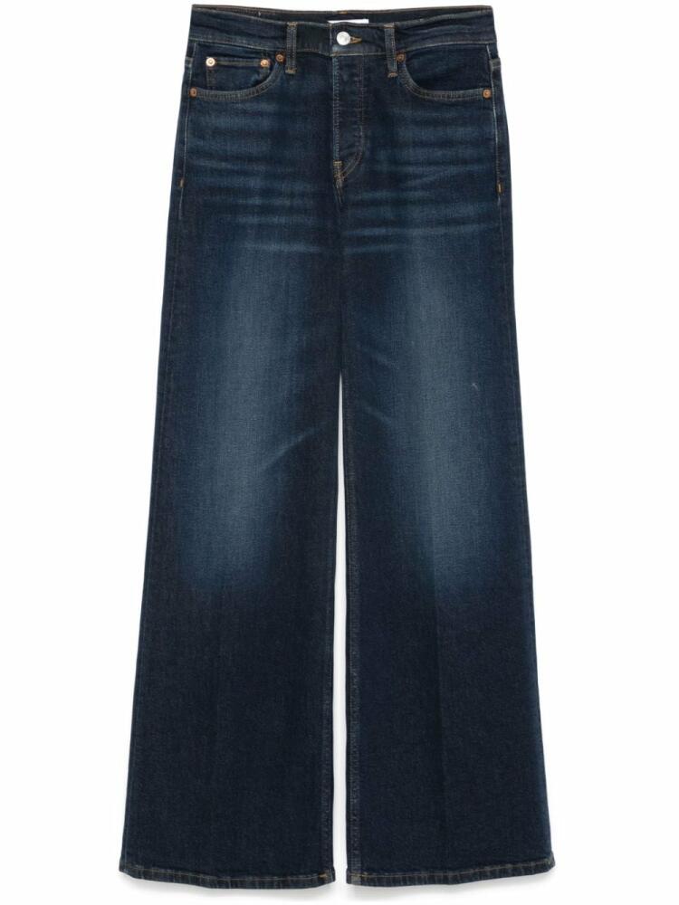 RE/DONE mid-rise wide-leg jeans - Blue Cover