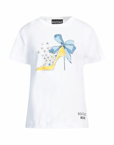 Boutique Moschino Woman T-shirt White Cotton Cover