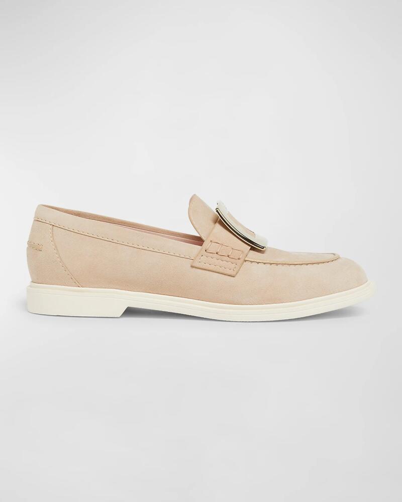 Roger Vivier Suede Buckle Summer Loafers Cover