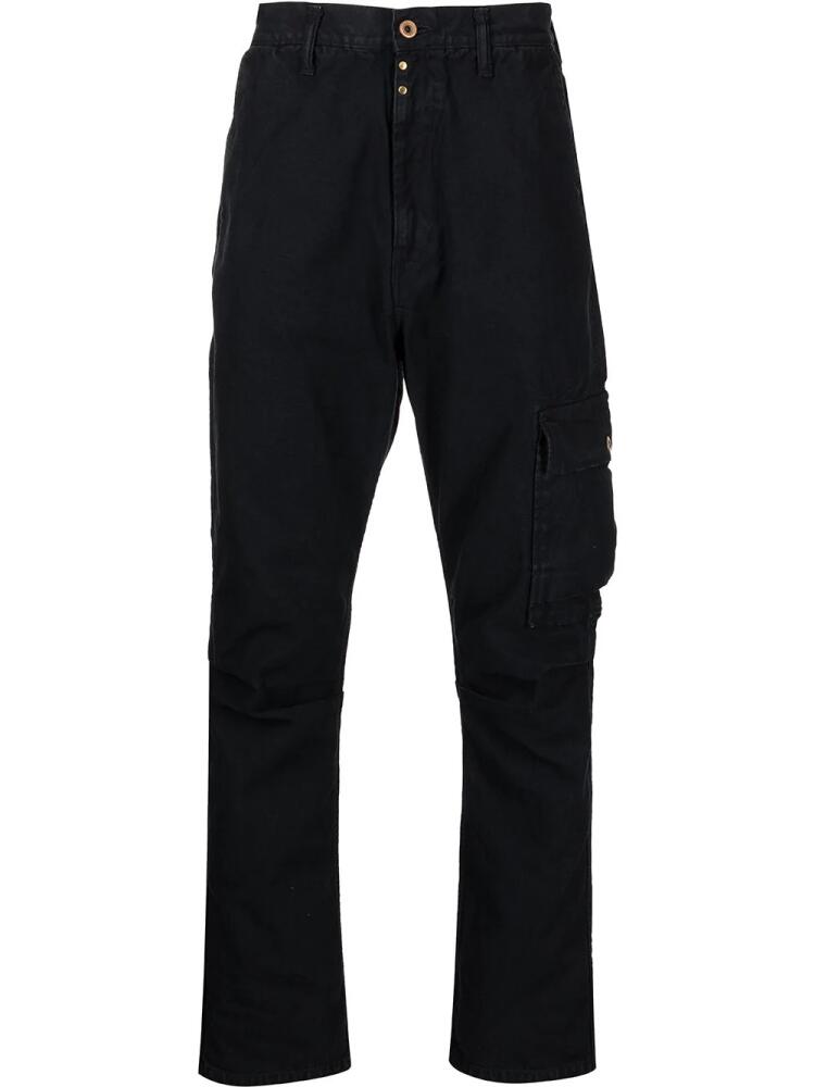 KAPITAL Ringoman straight cargo trousers - Blue Cover