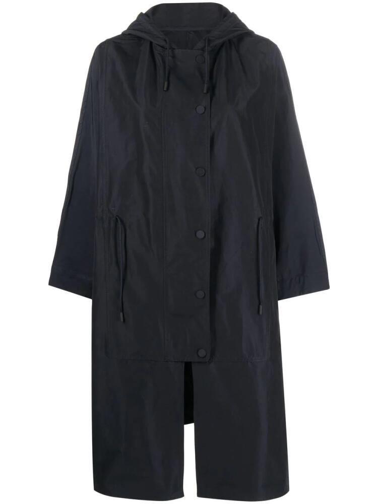 Yves Salomon drawstring waist raincoat - Blue Cover