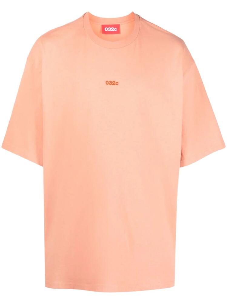 032c short-sleeves cotton T-shirt - Orange Cover