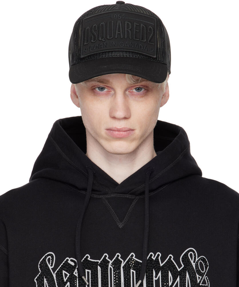 Dsquared2 Black Paneled Cap Cover