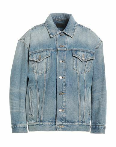 Saint Laurent Man Denim outerwear Blue Cotton Cover