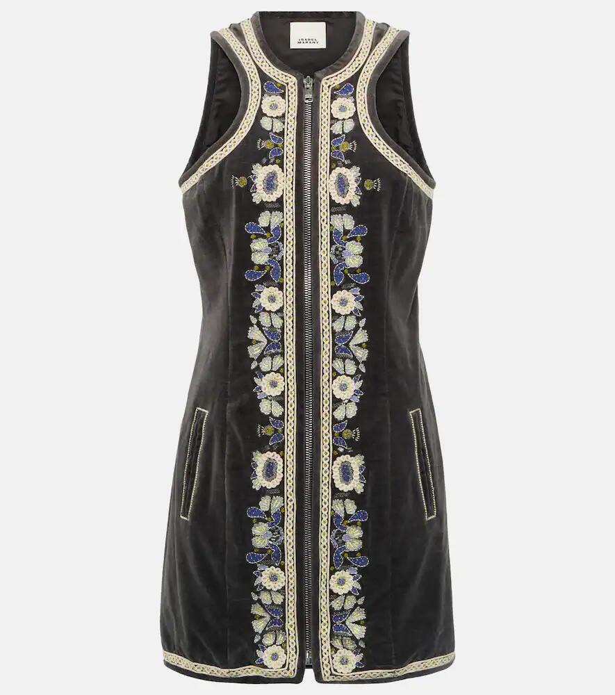 Isabel Marant Belila embroidered cotton minidress Cover