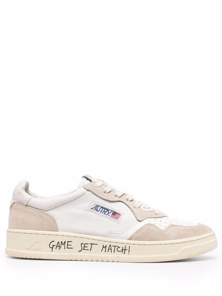 Autry Game Set Match! suede-panel sneakers - White Cover