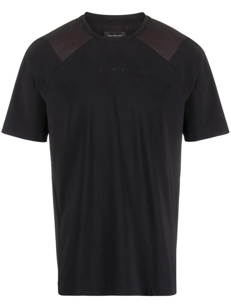 There Was One panelled short-sleeve T-shirt - Black Cover