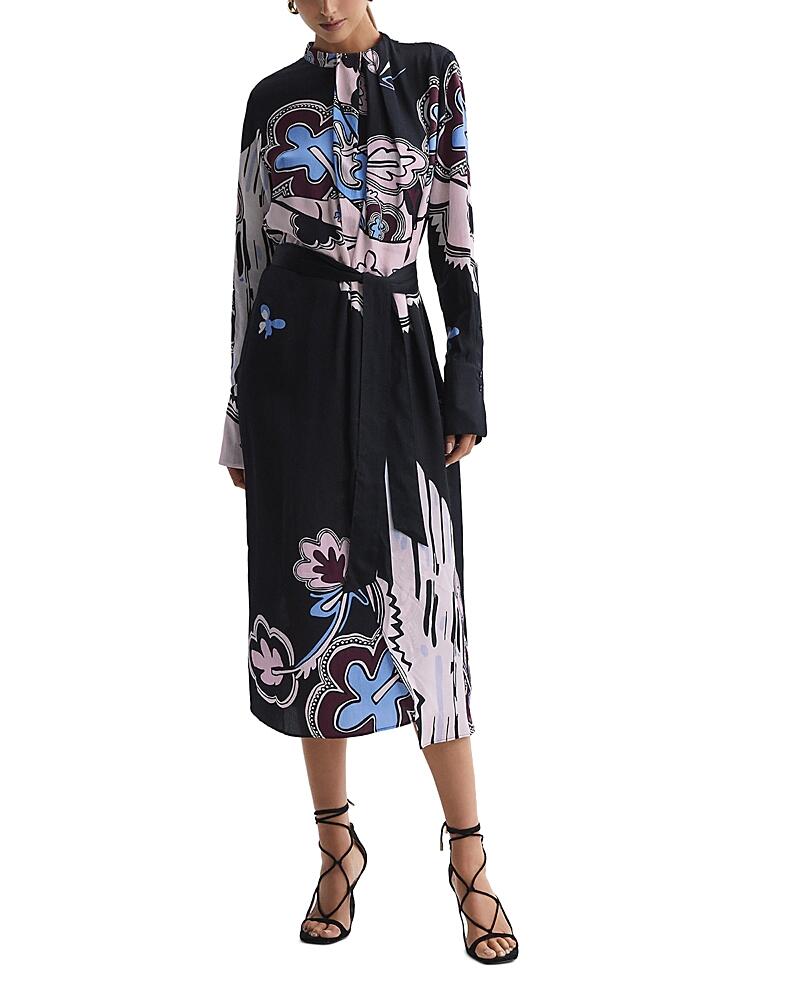 Reiss Samara Printed Midi Dress Cover