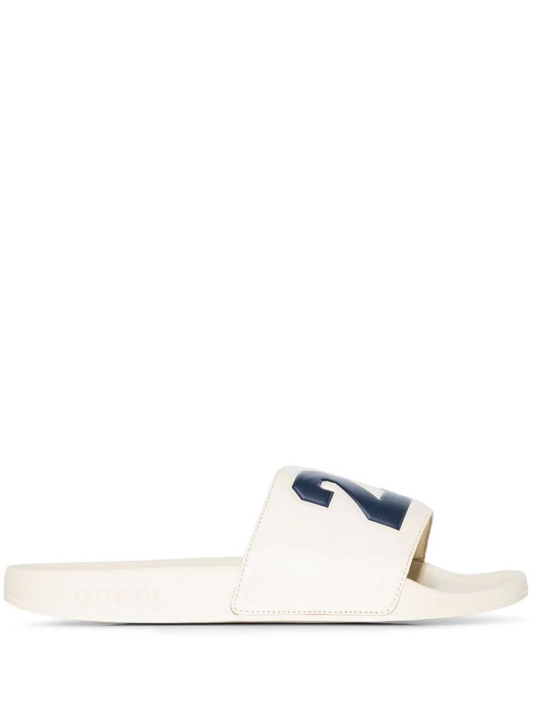 Gucci Pursuit rubber slides - Neutrals Cover