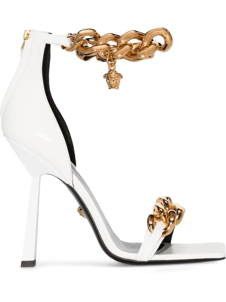 Versace Medusa Head 140mm sandals - White Cover