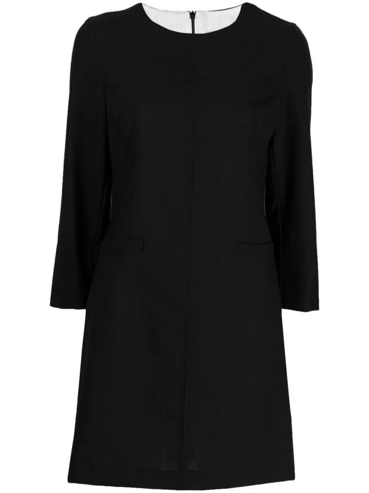 Semicouture round neck shift dress - Black Cover