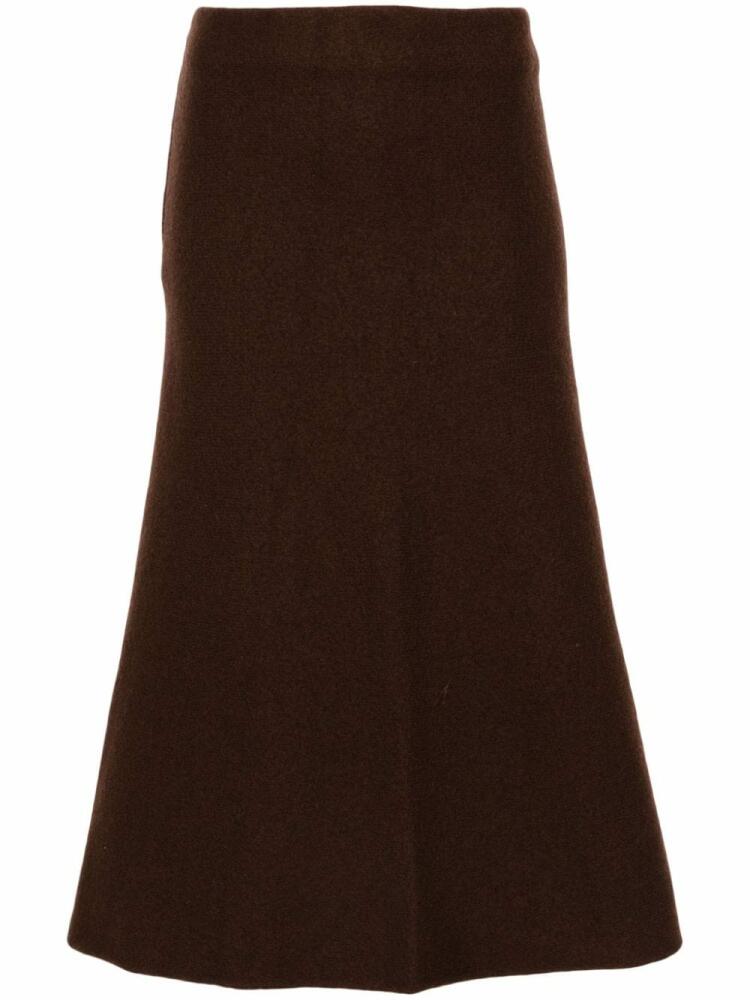 Jil Sander A-line midi skirt - Brown Cover