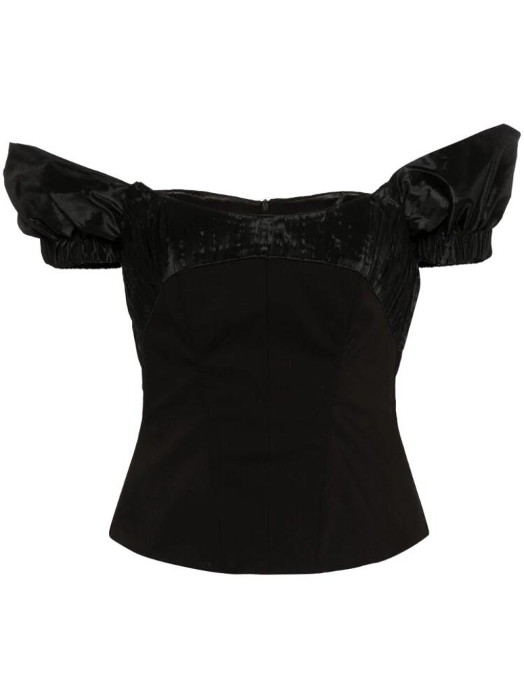 V:PM ATELIER Paloma off-shoulder corset top - Black Cover