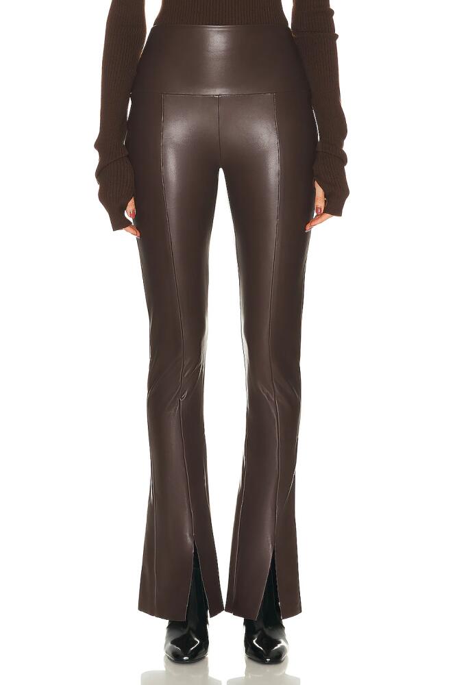 Norma Kamali Spat Legging in Chocolate Cover