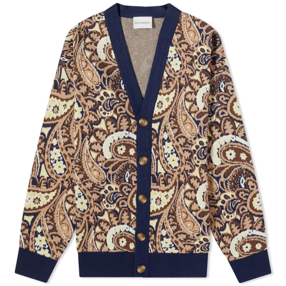 Drole de Monsieur Men's Drôle de Monsieur Paisley Cardigan in Navy Cover